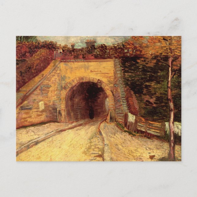 Roadway with Underpass Viaduct by Vincent van Gogh Postcard (Front)