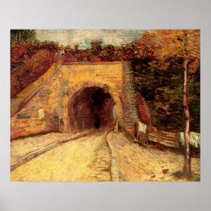 Roadway with Underpass Viaduct by Vincent van Gogh Poster