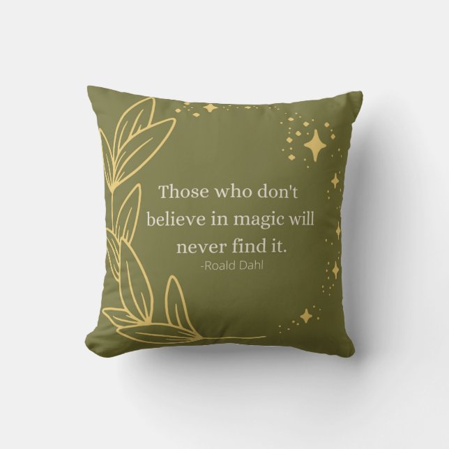  Roald Dahl quote Cushion (Front)