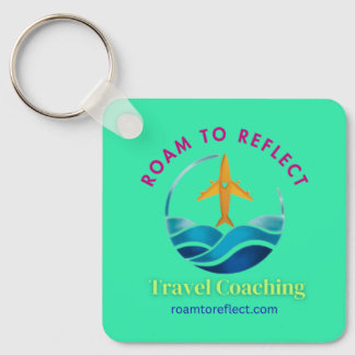 Roam to Reflect keychain turquoise