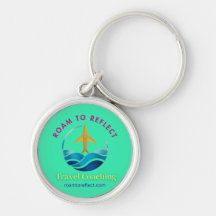 Roam to Reflect keychain turquoise