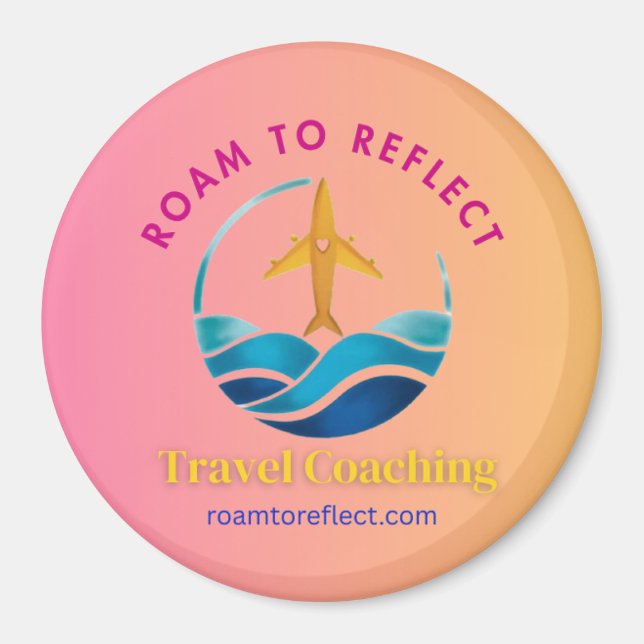 Roam to Reflect magnet pink and yellow (corrected) (Front)
