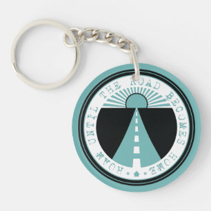 roam until the road becomes home key ring
