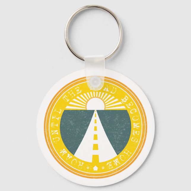 roam until the road becomes home key ring (Front)
