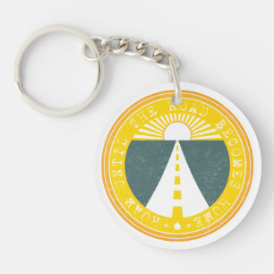 roam until the road becomes home key ring
