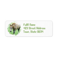 Roan Horse Return Address Label