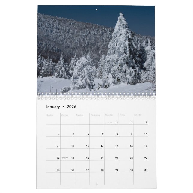 Roan Mountain 2013 Calendar (Jan 2026)