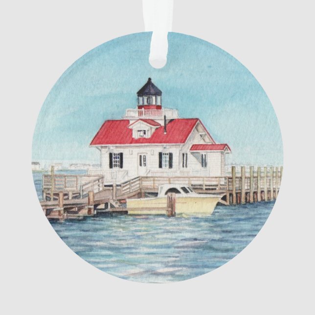 Roanoke Island Lighthouse Ornament (Back)