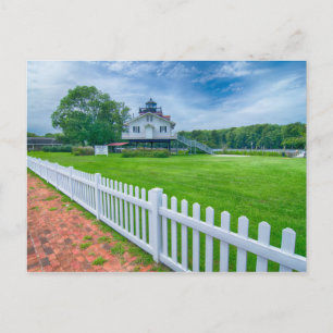 Roanoke lighthouse in North Carolina Postcard