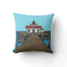 Roanoke Marshes Lighthouse-pillow