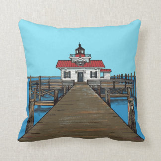 Roanoke Marshes Lighthouse-pillow Cushion