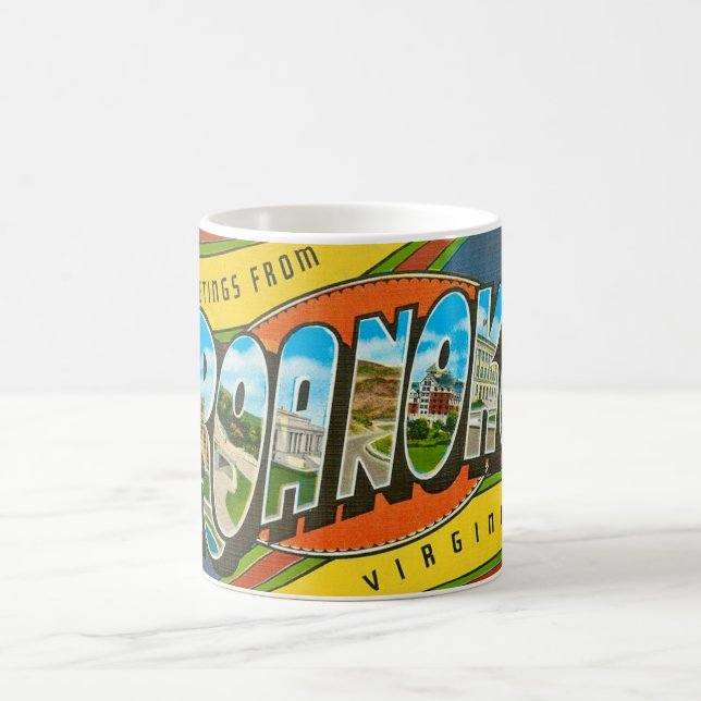  Roanoke, VA Vintage Mug (Center)
