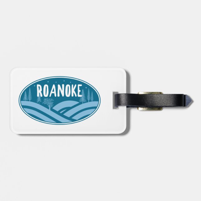 Roanoke Virginia Outdoors Luggage Tag (Back Horizontal)