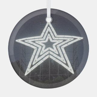Roanoke Virginia Star Glass Tree Decoration
