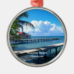 Roantan Beach, Honduras Metal Tree Decoration