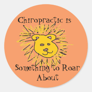 Roar about Chiropractic Classic Round Sticker