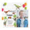 Roar Dinosaur Jungle Birthday Photo Thank You Card
