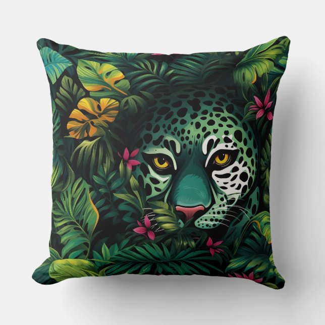 Roar & Explore Rainforest Botanical Cushion (Front)