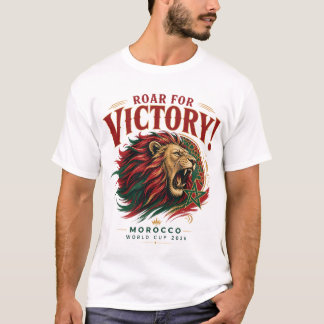 Roar for Victory! Morocco World Cup 2026 T-Shirt