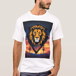 "Roar in Style: Lion Print T-Shirt" T-Shirt