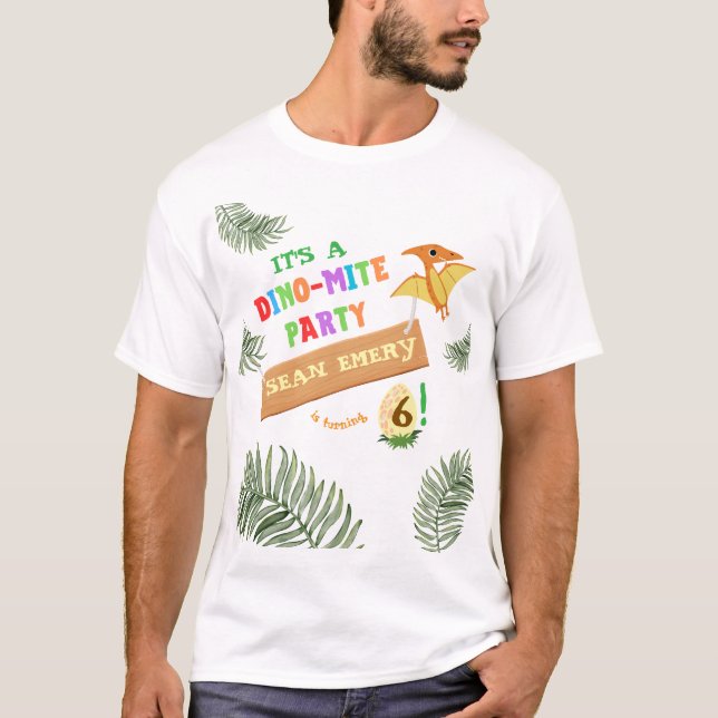 Roar into Colour: Stunning Dinosaur  T-Shirt (Front)