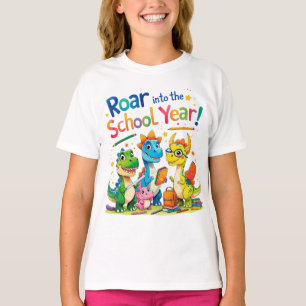 Roar into the School Year – Cute Dinosaur Back to T-Shirt