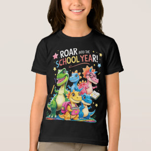 Roar into the School Year – Cute Dinosaur Back to  Tri-Blend Shirt