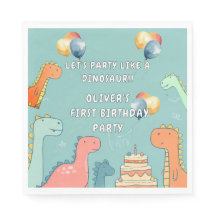 Roar Like a Dinosaur Boy 1st Birthday Party 