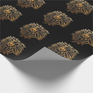 Roar Lion Graphic Wrapping Paper