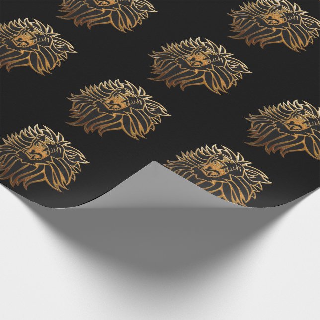 Roar Lion Graphic Wrapping Paper (Corner)