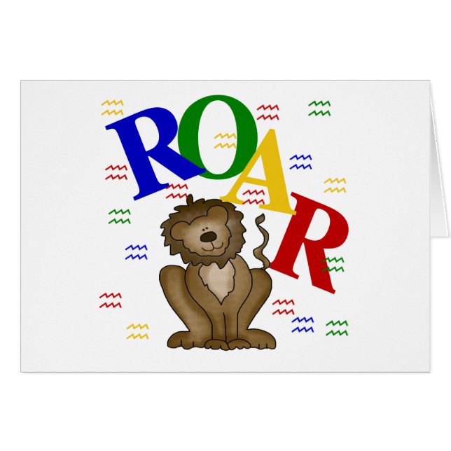 Roar Lion T-shirts and Gifts (Front Horizontal)