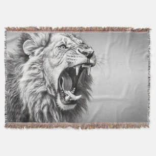 Roar of a Lion  Throw Blanket