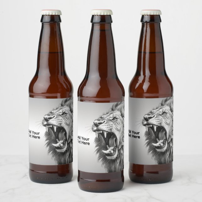 Roar of the Lion  Beer Bottle Label (Bottles)