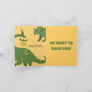 Roar Party Animals Birthday Invitation