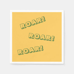 Roar Party Animals Birthday Napkin