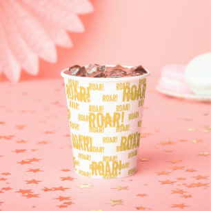 Roar Party Animals Birthday Paper Cups