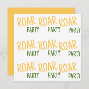 Roar Party Animals Birthday Save The Date