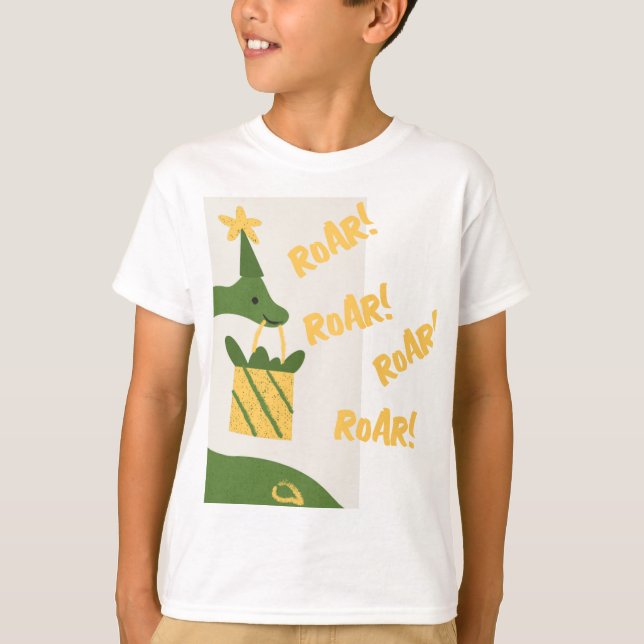 Roar Party Animals Birthday T-Shirt (Front)
