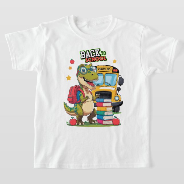 Roar-Ready for School – Dino Edition T-Shirt (Laydown)