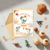 Roar & Score Basketball Dino Boy Birthday 