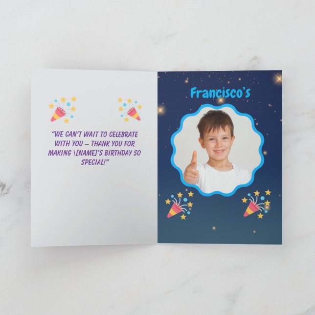 Roar-some Dinosaur Birthday Invitation – Jungle Ki (Inside)