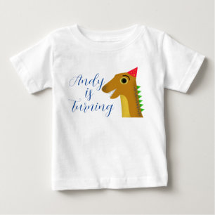 Roar-some Fun: Celebrating 1 year with T-Rex Baby T-Shirt