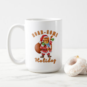 Roar‑some Holiday Tiger Santa christmas Coffee Mug