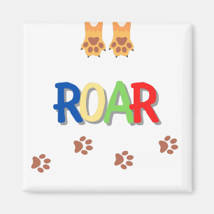 Roar Square Magnet
