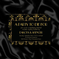 Roarin 20s Gold and Black Art Deco Murder Mystery