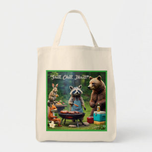 "Roarin' Good Time BBQ" Tote Bag