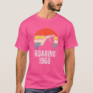 Roaring 1968 Vintage Retro Sunset Bear Animal 54th T-Shirt