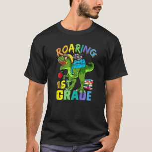 Roaring 1st Grade Dinosaur Back To School Boys Gi T-Shirt