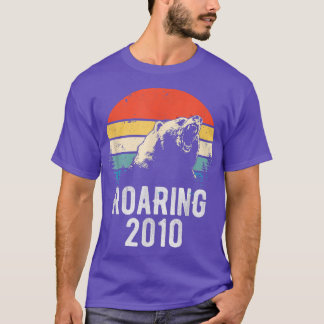 Roaring 2010 Vintage Retro Sunset Bear Animal 12th T-Shirt