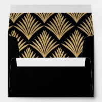 Roaring 20s art deco Great Gatsby Black Gold